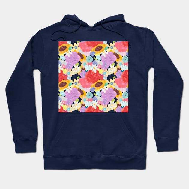 Pastel flowers Hoodie by Freecheese